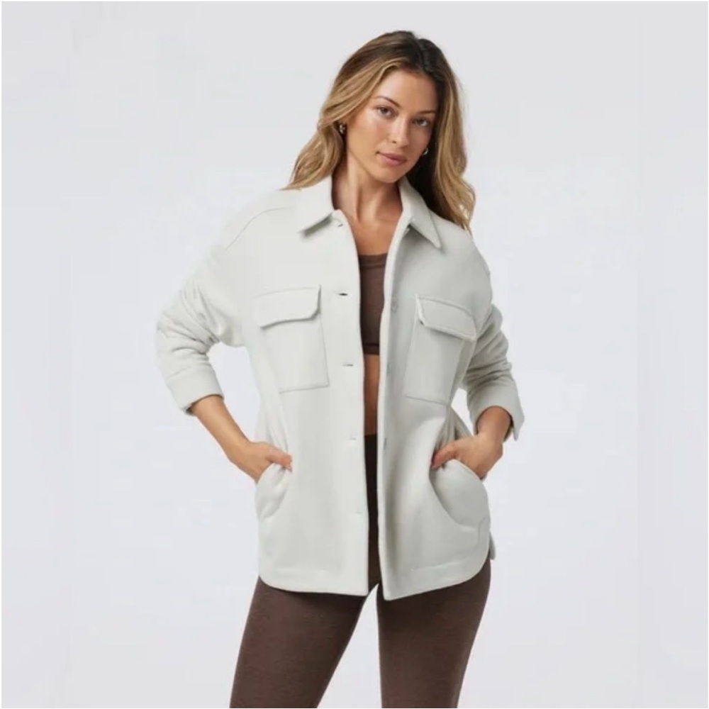NWT Vuori Restore Shirt Jacket Salt Size S